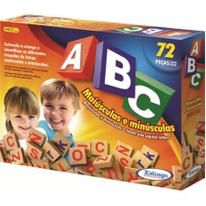 BRINQUEDO PEDAGÓGICO ABC MAIÚSCULAS/MINÚSCULAS 72pcs.