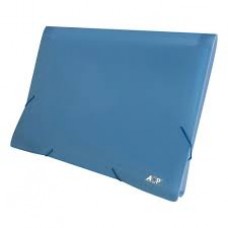 PASTA SANFONA A4 12 DIVISOES AZUL TONS PASTEL ACP