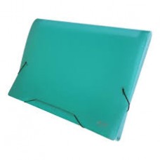 PASTA SANFONA A4 12 DIVISOES VERDE TONS PASTEL ACP