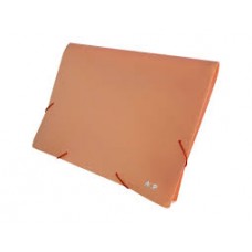 PASTA SANFONA A4 12 DIVISOES LARANJA TONS PASTEL ACP