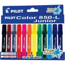 CANETA HIDROGRAFICA COLOR 850 - L JUNIOR 12 CORES PILOT