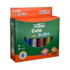 COLA COLORIDA C/BRILHO 25g 6CORES LEO&LEO