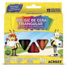 GIZ DE CERA BIG 12 CORES 95g ACRILEX