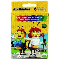 MASSINHA DE MODELAR 6 CORES 90g ACRILEX  