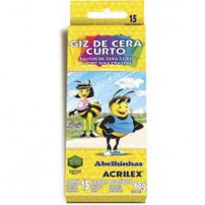 GIZ DE CERA CURTO 15 CORES 68g ACRILEX