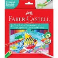 LAPIS DE COR AQUARELAVEL 24 CORES FABER CASTELL