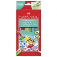 LAPIS DE COR AQUARELAVEL 12 CORES FABER CASTELL
