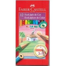 LAPIS DE COR 12 CORES MISTURINHA FABER CASTELL