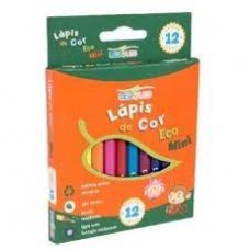 LÁPIS DE COR 12 CORES ECO MINI LEO&LEO