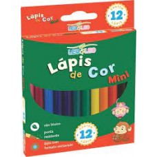 LAPIS DE COR 12 CORES MINI LEOLEO