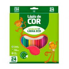 LAPIS DE COR 24 CORES ECOLOGICO LEO&LEO