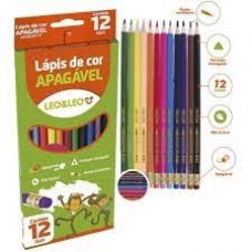 LAPIS DE COR 12 CORES APAGAVEL LEOELEO