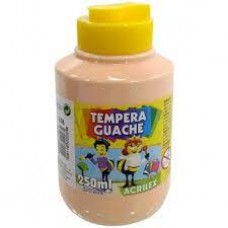 TINTA TEMPERA GUACHE AMARELO PELE 250ml ACRILEX
